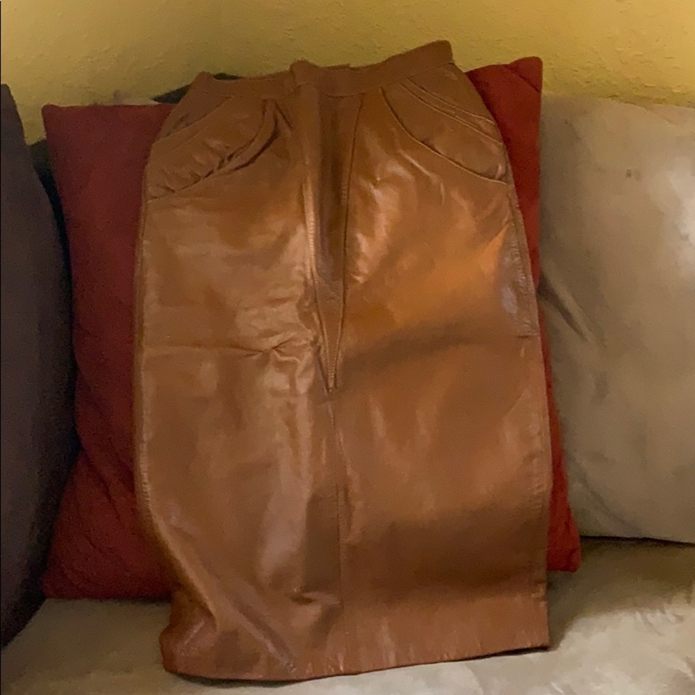 Leather skirt